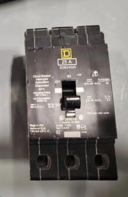 Interruttore Magnetico Square D EGB34025 - Usato, In Buone Condizioni, Come Da Foto
