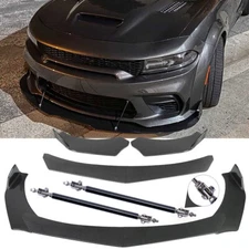 Front Lip Bumper Body Kits Splitter Spoiler Carbon Fiber For Dodge Charger SRT