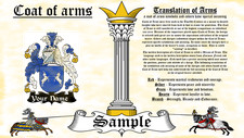 Cuight-Mccuight COAT OF ARMS HERALDRY BLAZONRY PRINT