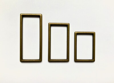 30mm 40mm D Rings WELDED Metal Gunmetal Polished Fasteners D