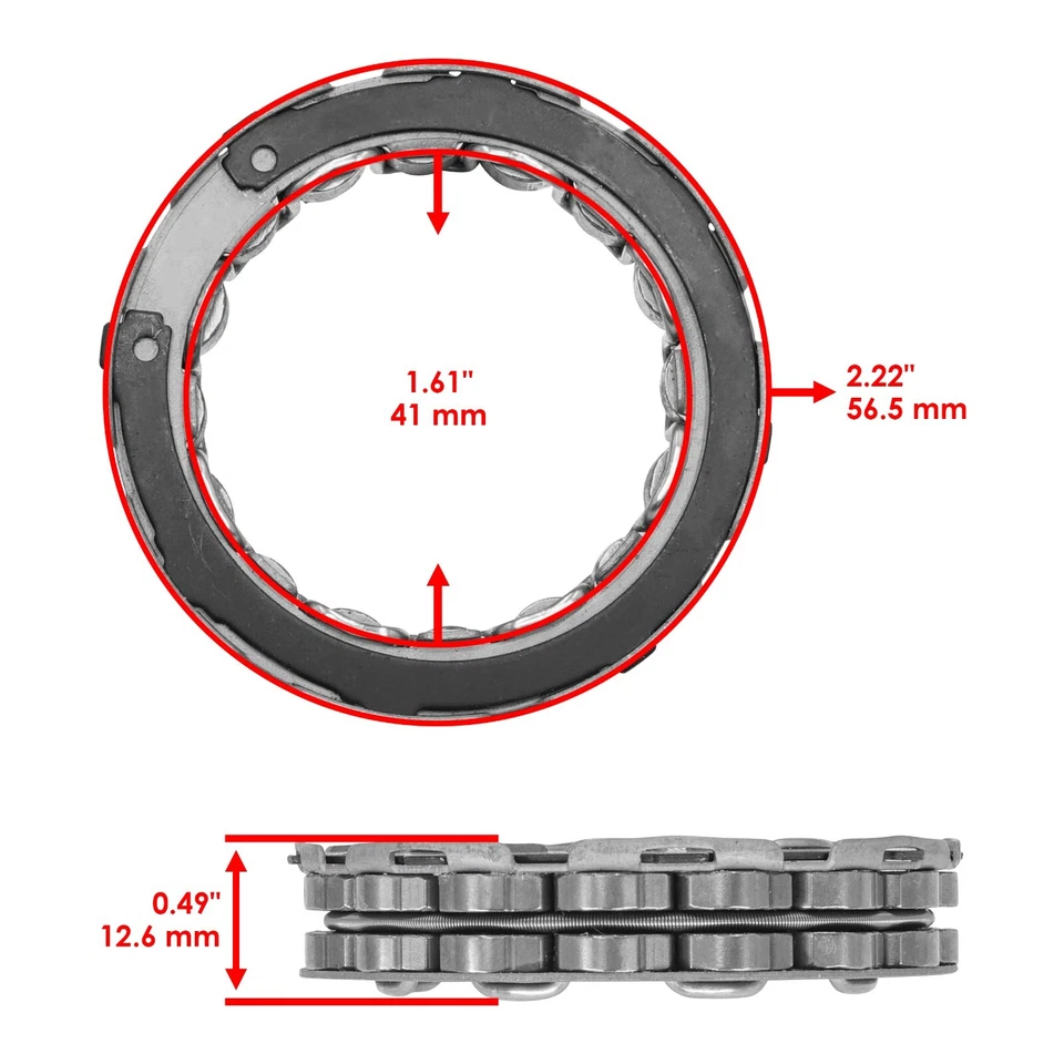 Starter Clutch One Way Bearing for Yamaha WR250 WR250F WR250R WR250X 2004-2020 - Image 2 of 4