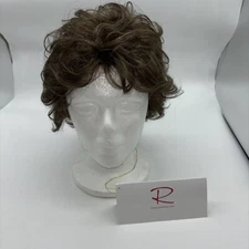 Jon Renau Wig LILY Short Wavy Highlights Med Brown 5360 8RH14 O'solite