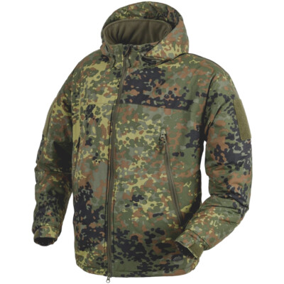 Helikon Herren Climashield Apex Level 7 Winter Kapuzenjacke Jacke Flecktarn Camo