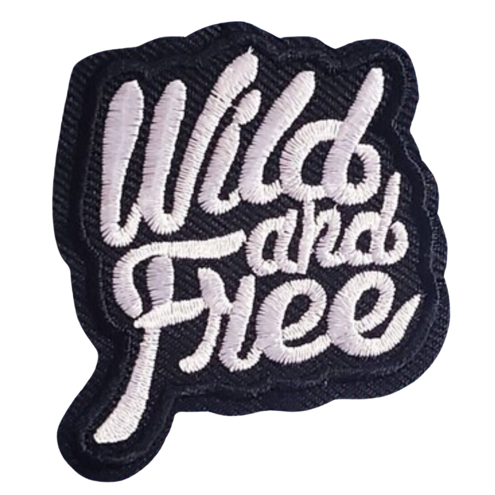 Wild Free Art Badge Embroidered Iron-On Sew Patch Applique  