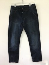 Navy Blue Denim Casual Straight Leg Skate Jeans Youth Boys Size 18 30  X 27  