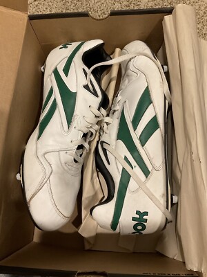 Reebok NFL Equipment Football Cleats Size 14 Green/White
