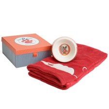 Set cadeau pour chat Gamelle et plaid