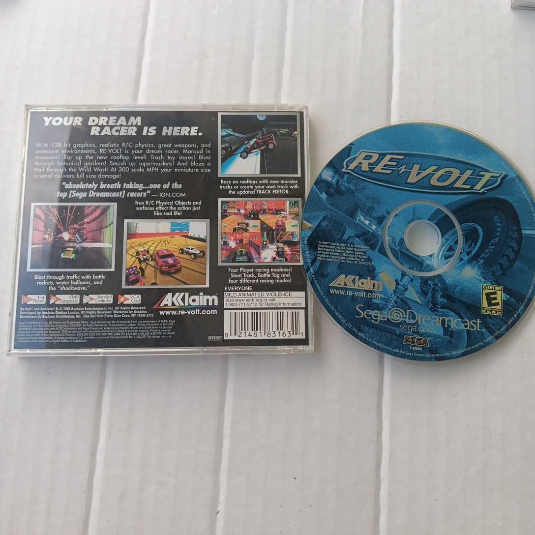 Revolt Sega Dreamcast Spiel, Original Hülle, Handbuch fehlt 