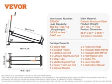 Lawn Mower Lift with Hydraulic/Threaded Jack, 500/880 Lbs Adjustable Movable Law