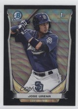 2014 Bowman Chrome Prospects Black Wave Refractor Jose Urena #BCP45 0c6