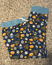 Little Sleepies Hanukkah 2-Piece Long Sleeve Pajama Set 3XL Blue