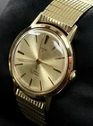 Vtg 1966 TIMEX 21 Jewels Mens 36mm Self-Wind Mechanical Watch Gold Case Bracelet