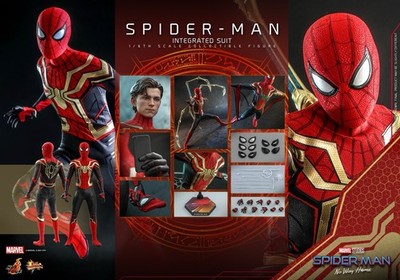 Hot Toys 909812 Mms623 No Way Home Spider-Man Integrated Suit 1:6 Actionfigur