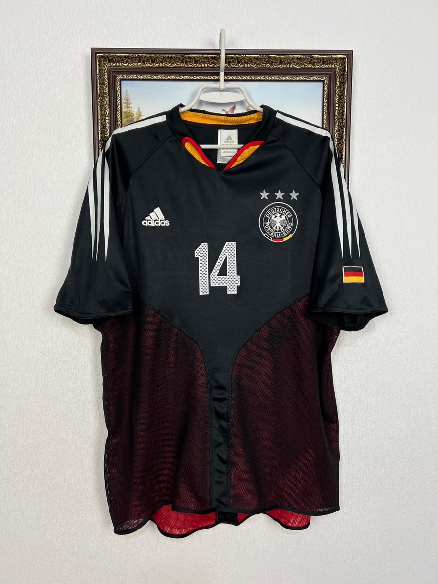 Germany Third football shirt 2004 Soccer #14 Asamoah Adidas Jersey