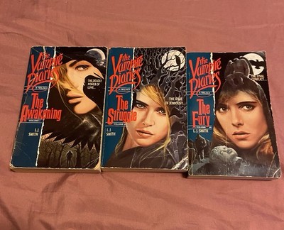 The Vampire Diaries Trilogy Vintage Paperback LJ Smith Harper YA Novels