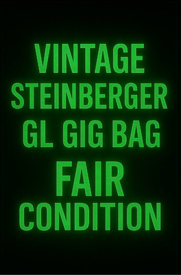 Vintage Steinberger  GL Gig Bag   Fair Condition