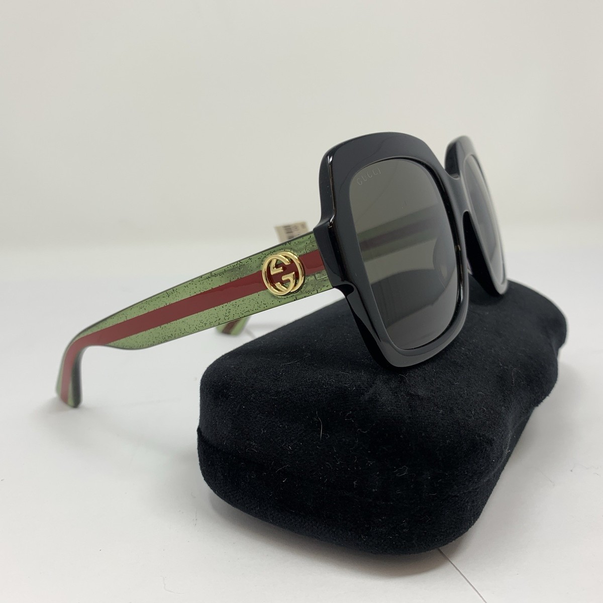 Gucci GG0036S 002 Squared Women\'s Sunglasses w Case Gucci GG0036S 002 54 Womens Square Sunglasses | eBay main image 4