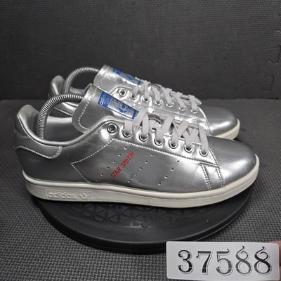 Adidas Stan Smith Shoes Mens Size 8 Silver Athletic Low Top Sneakers FW3563
