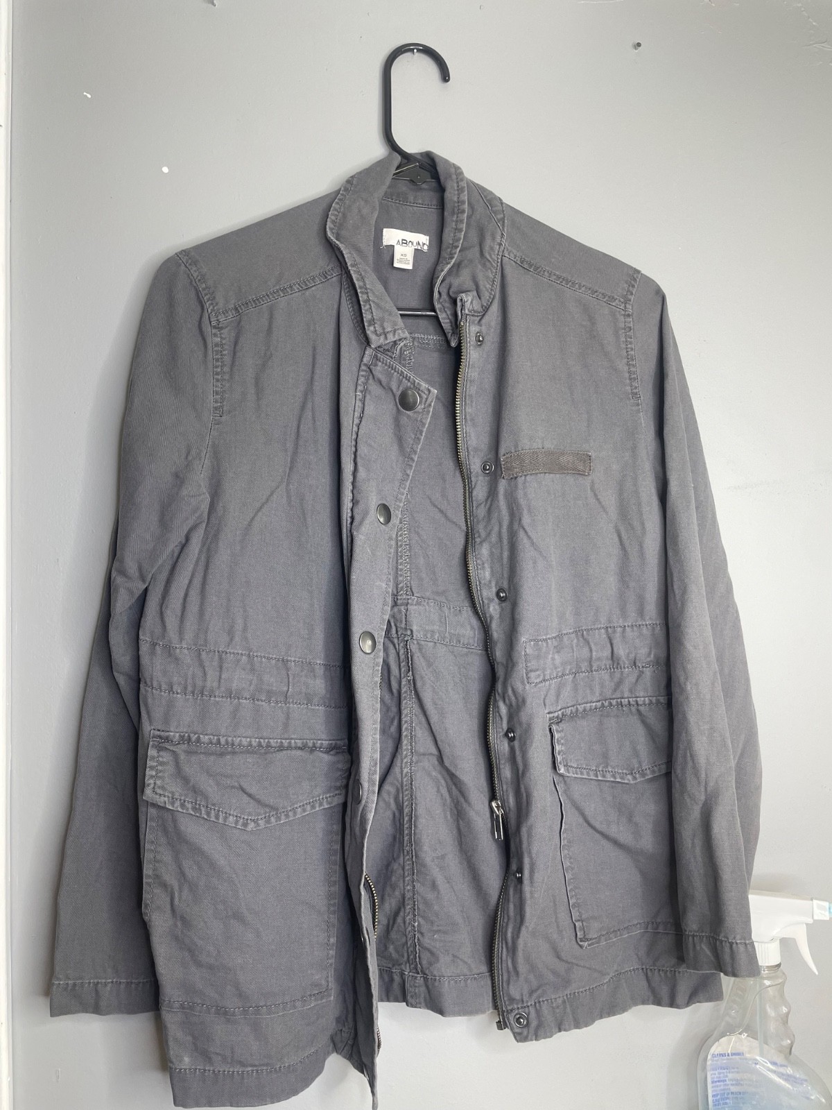 cargo jacket abound  lightweight utility grey xs - image 1