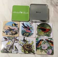 The British Birds Collection Set of 6 Coasters In Tin Box Atlas Edition (39к)