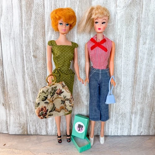 Vintage Barbie Dolls TLC Lot 1960’s BubbleCut Ponytail Clothes Shoes Accessories