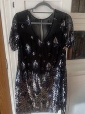 ABITO MONSONE PAILLETTES TAGLIA 14 NUOVO CON ETICHETTE