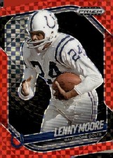 2025 Panini Prizm Black #6 Lenny Moore Prizms Red Power #/75