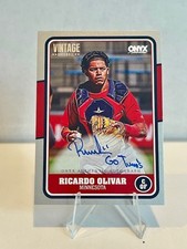 2025 Onyx Vintage Ricardo Olivar  Silver Auto SP /10  