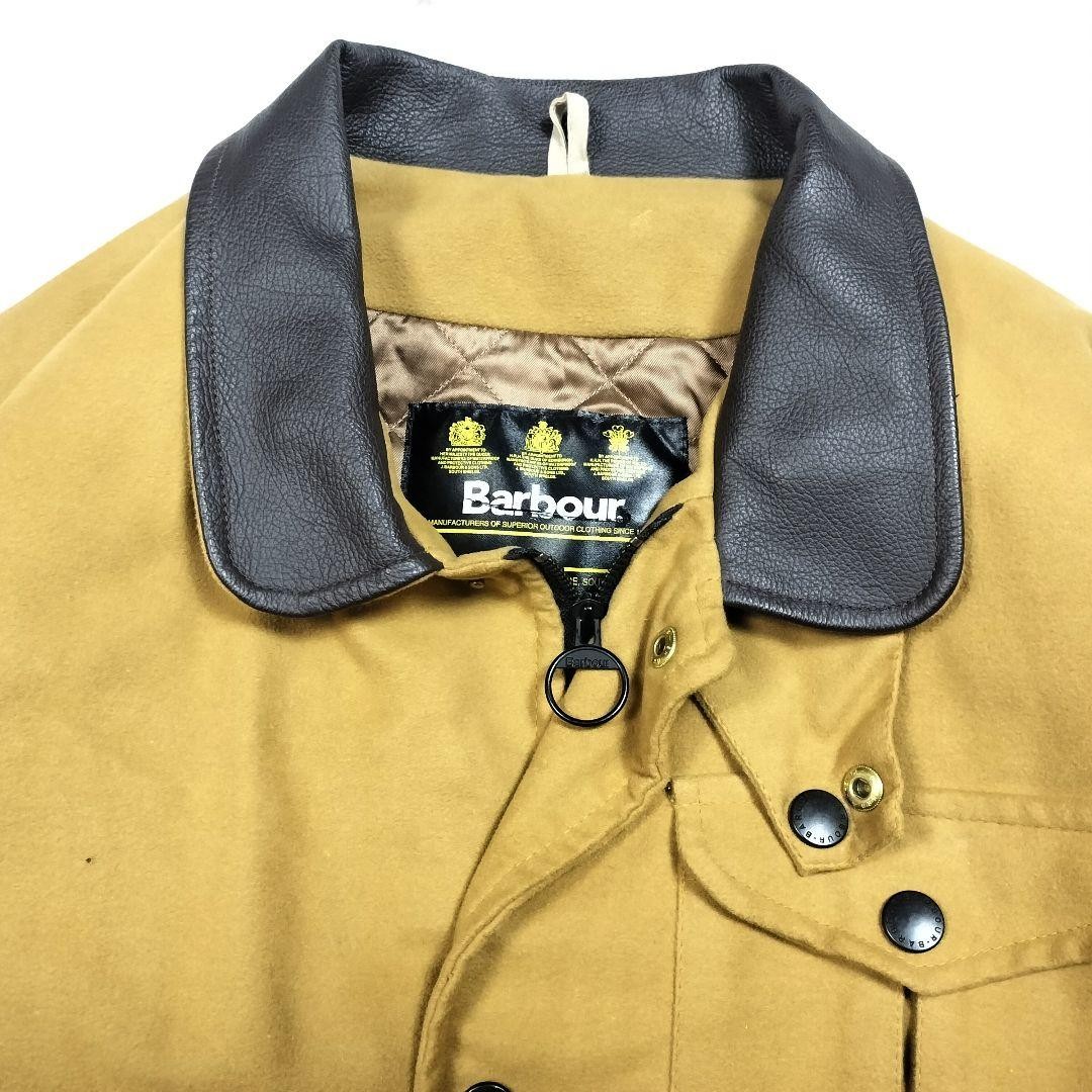 Barbour moleskin Jacket Blouson Coat Men Size L Camel Brown 1999