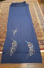 Hand Painted Abstract Navy Blue Saree 152×44