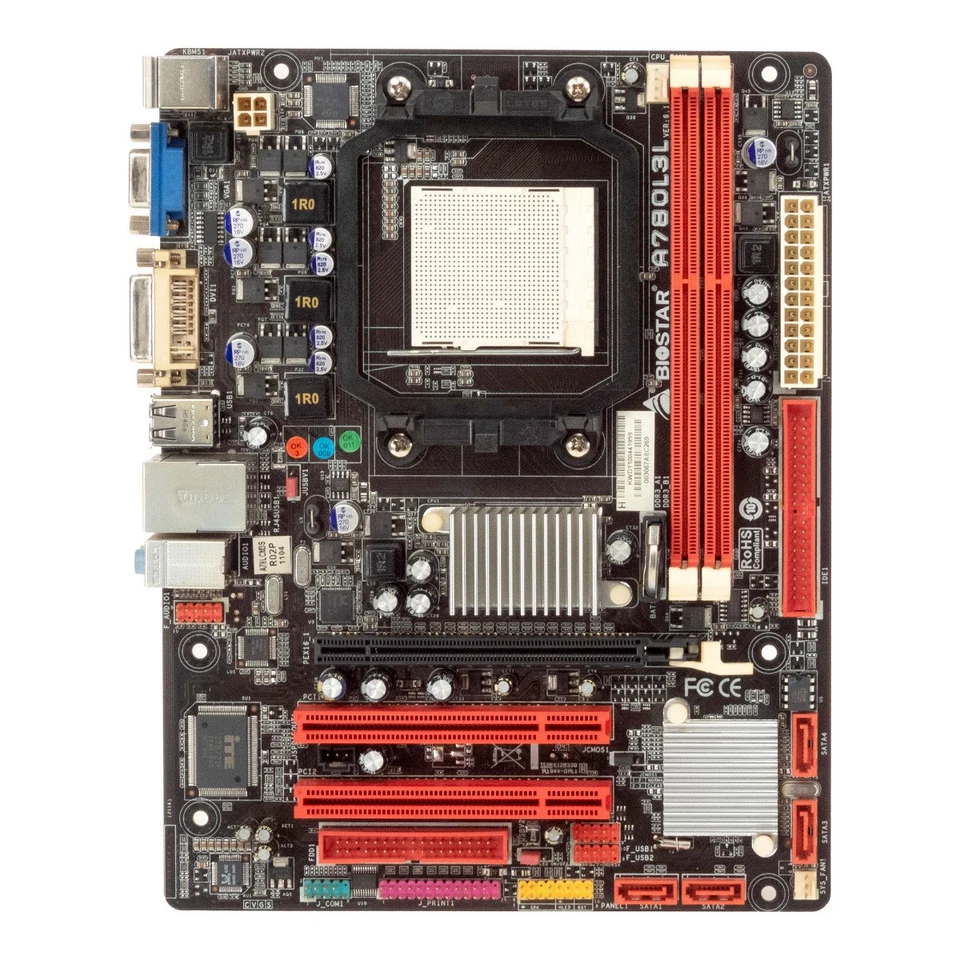 BIOSTAR A780L3L Socket AM3 2x DDR3 Pcie 2x Pvi Matx - Image 3 of 3