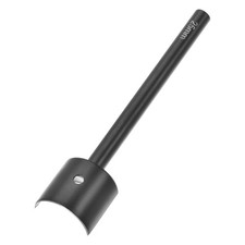Punzón cortador de cuero medio redondo anti-oxidación 25 mm correa extremo punzón herramienta para hágalo usted mismo