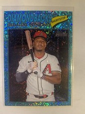 2026 Topps Heritage Geraldo Perdomo #216 Chrome Light Blue Sparkle Refractor SP