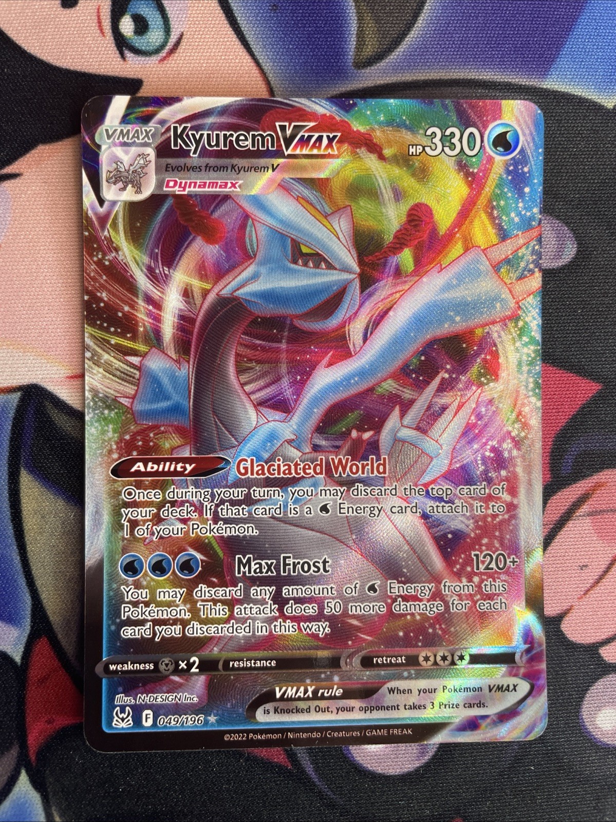 2022 Kyurem VMAX 049/196☆/Ultra Rare Holo/Lost Origin - NM/Mint