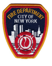 Vintage Official City of New York NY Fire Department 4.5" Shoulder patch - NEW