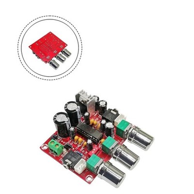 Digitaler Audioprozessor mit XR1075 Chip und Bass Höhen Lautstärkeregler