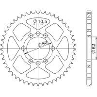 Zahnrad Stahl P428 - Z50 (DIS.12204) Yamaha 125 XT 91/94