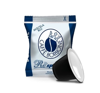 Caffè Borbone Respresso Blue Coffee Blend 100 Capsules Compatible with Nespresso