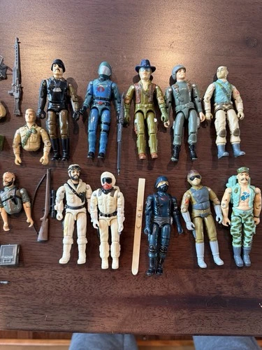 Vintage GI Joe Action Figure Lot – Mixed Figures & Parts – 1980s Hasbro