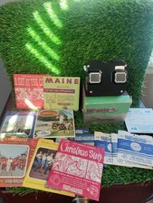 Vintage Sawyer  s Viewmaster Stereoscope with Lot With vintage reels.
