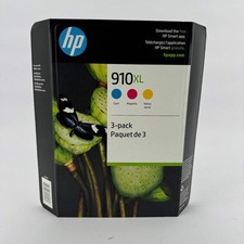 New HP 910XL 3YM86BN Yellow, Cyan and Magenta Ink Cartridge