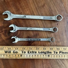 Vintage Thorsen Combination Wrench Set  13mm 14mm 17mm Made in the USA 12 Point
