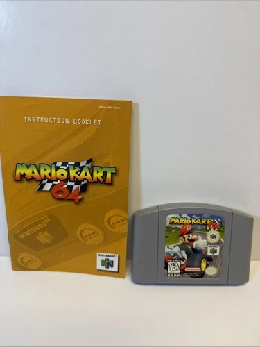 New ListingMario Kart 64 Nintendo 64 N64 Authentic Tested Working Video Game W Instructions