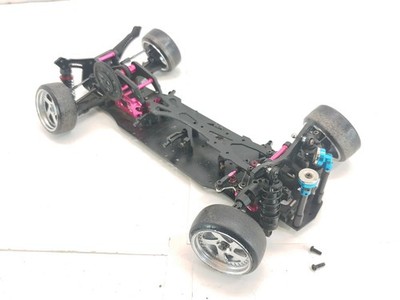 3racing Sukura D4 / D5? 1/10 2wd RC Drift Car Roller Rolling Chassis Used (Read)
