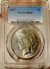 1927 Peace Silver Dollar PCGS MS63