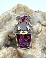 Disney Zootopia Judy Hopps Boba Tea Pin NEW Unofficial 1 3/16" x 5/8"