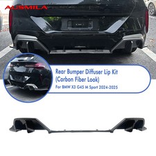 Rear Bumper Diffuser Lip Kit Corner Cover Panel For BMW X3 G45 M Sport 2024-2025