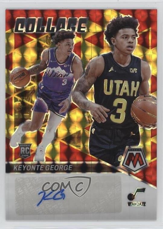 2023-24 Panini Mosaic Collage Choice Prizm Keyonte George #CM-GOR Rookie Auto RC