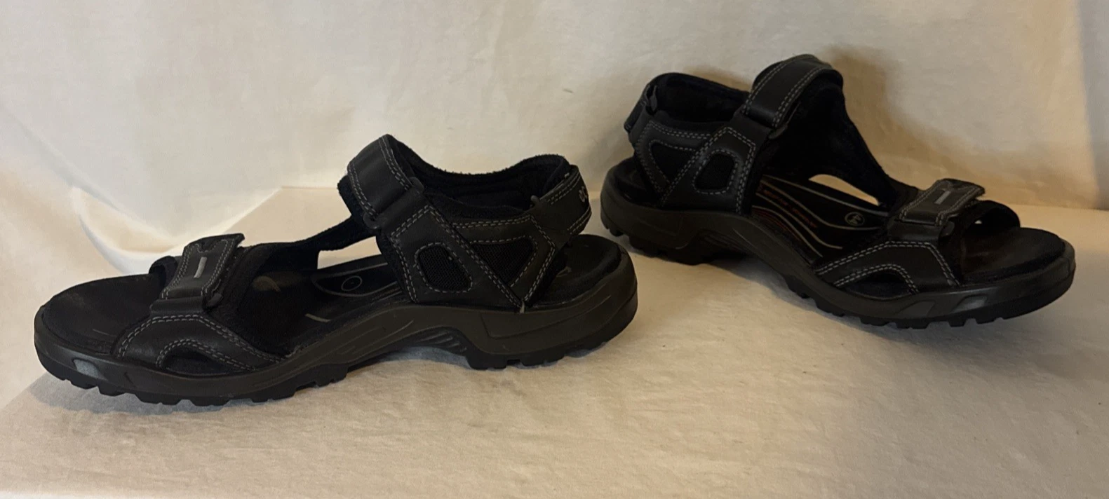 Ecco Yucatan sandalo uomo taglia 44 o US 11 nero su nero scarpe sportive