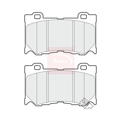For INFINITI FX 2008 on BRAKE PADS (FRONT) (R90) PAD1709